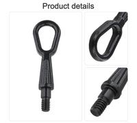 Crochet de remorquage noir pour BMW X5 E53 X3 E83 Installer | Métal - Charnière à œillet de remorquage - Remplace les pièces cassées - Compatible E36 E39 Z3 - Utilisation pratique