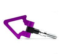 Crochet de remorque triangulaire en aluminium pour modification de pare-chocs de voiture, conçu pour les types de véhicules japonais et européens (style européen violet)