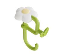 Crochet de sac à main de table, crochet de sac à motif floral, support robuste sans perçage avec fonction facile à utiliser, accessoire de maison et de restaurant, support de sac avec style compact