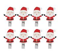 Crochet de salle de bain sans clous en acier inoxydable, 8 pièces, rangement d'outils de cuisine, crochet adhésif du père noël