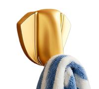 Crochet de salle de bain, tête d'éléphant dorée, support mural décoratif rétro, pour clés, portefeuille, sac, sac à dos, douche, armoire, dortoir, entrée, chambre, bureau, caravane, buanderie