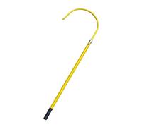 Crochet de Sauvetage Haute Tension Isolé, Perche de Sécurité Électrique Non Conductrice avec Poignée Isolante, Rescue Hook pour Urgence Électrique, Sous Station(Yellow,1.5m)
