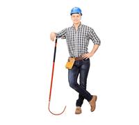 Crochet de sauvetage isolant haute tension 0,9 m 1,5 m 1,8 m 3 m, crochet de sécurité amovible pour incendie et accidents électriques, barre de traction de sécurité électrique contre les chocs