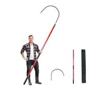 Crochet de sauvetage isolé anti-électrocution haute tension 10-220 kV avec | Perche télescopique for sous-station(Red,1.0m/3.3ft)