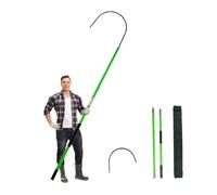 Crochet de sauvetage isolé anti-électrocution haute tension 10-220 kV avec perche télescopique for sous-station(Green,2.0m/6.6ft)