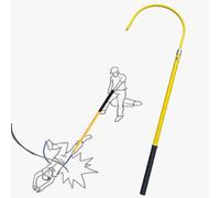 Crochet de sauvetage isolé d'urgence, kit de canne de sauvetage 10 kV-220 kV - Charge portable 100 kg, bâton de sauvetage pour pompier/électricien