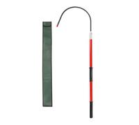 Crochet de sauvetage isolé haute tension, barre de sécurité électrique, bâton de traction non conducteur, pour station d'alimentation, usine, entretien automatique (rouge, 3 m)