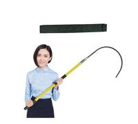 Crochet de sauvetage isolé haute tension en fibre de verre avec sac en toile pour électriciens - Perche anti-électrocution de 1 m (jaune) - Outil de sécurité essentiel pour les travaux élect
