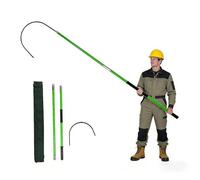 Crochet de Sauvetage Isolé Haute Tension, Perche de Secours Anti Électrocution Portable, Outil de Sécurité pour Centrale Électrique, Industrie et Maintenance Auto(2m)