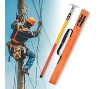 Crochet de sauvetage isolé haute tension, Perche Isolante De Sécurité Électrique, Essential Emergency Protective Equipment for Electrical Safety(3m/9.8ft)