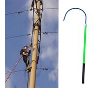 Crochet de Sauvetage isolé Haute Tension pour réparateur de Circuits, électricien, Pompier, Crochet de sécurité électrique en Fibre de Verre de 5 à 6 Pieds pour écoles, centrales é