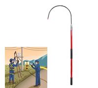 Crochet de sauvetage isolé, poteau de sécurité en fibre de verre haute tension pour pompiers, électriciens et utilisation industrielle