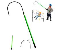 Crochet de sauvetage isolé pour électricien - Outil de sauvetage portable de 1 m pour réparation de véhicules à énergie neuve en toute sécurité