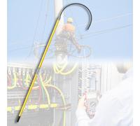Crochet de sauvetage isolé pour la sécurité électrique, tige de sauvetage pour connecter des connexions électriques, outils de sauvetage d'urgence pour la sécurité électrique, tige isolée époxy (2 m
