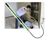Crochet de sauvetage rétractable isolé haute tension for les soins d'urgence des électriciens en cas d'incendie, perche de sauvetage d'urgence en cas d'électrocution(Green,3.3Ft)