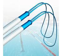 Crochet de sécurité d'urgence pour sauver des vies, canne de sauvetage portable pour cours de natation aquatique, poteau de sécurité durable avec longueur réglable (3 m, 2 pièces)