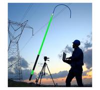 Crochet de sécurité électrique isolé haute tension pour chantiers de construction, tours de transmission, sous-stations (vert, 1 m) - Équipement de sécurité essentiel durable et fiable