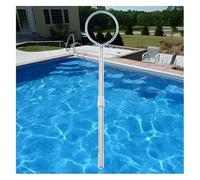 Crochet de sécurité en aluminium pour piscine avec perche télescopique - Outil de sauvetage indispensable pour les piscines et les parcs aquatiques, léger, durable, idéal pour les situations