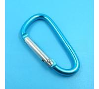 Crochet De Sécurité Pour Escalade En Alliage D'aluminium D-Type No.5 Crochet De Porte De Rucking Pour Randonnée En Plein Air Couleur Lake Blue