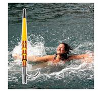 Crochet De Sécurité Pour Piscine Avec Rallonge，Perche Télescopique Piscine Avec Crochets Interchangeables Acier Inoxydable, Pour Nageurs Noyés, Crochet D'urgence(Yellow,5M/16.4FT)