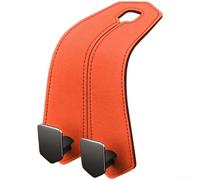 Crochet de siège de voiture en daim avec deux crochets, organiseur de dossier en alliage de zinc et support de téléphone, cintre à mémoire de forme pour appuie-tête pour accessoires de rangement