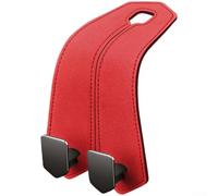 Crochet de siège de voiture en daim avec deux crochets, organiseur de dossier en alliage de zinc et support de téléphone, cintre à mémoire de forme pour appuie-tête pour accessoires de rangement