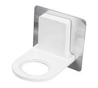 Crochet de support de bouteille de gel douche pour salle de bain, adhésif fort sans perforation, support mural pour savon liquide, crochet de douche, design peu encombrant,