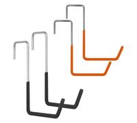 Crochet de support d'échelle - Heavy Duty Metal Cycle Hanger | Au-dessus du cintre de porte avec 4 crochets antidérapants | Crochet de rangement pour les, échelles, paniers de fleurs et plus