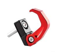 Crochet de suspension en alliage d'aluminium pour solutions de transport basées sur scooter prenant en charge les casques, les bagages et les besoins de stockage en déplacement (rouge)