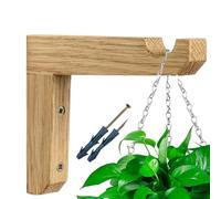 Crochet de suspension pour en bois | Crochet pour en forme de L, support intérieur et extérieur pour , lanternes, mangeoires à oiseaux et panier de