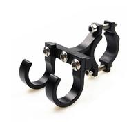 Crochet de suspension réglable en alliage d'aluminium pour guidon de moto, 2 têtes de rangement (noir)