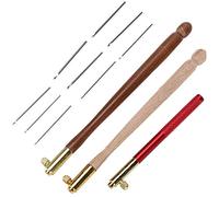 Crochet de Tambour Broderie Ambour, Outil de Cuisine, Outils de Bricolage au Crochet de Perles Mbroidery avec 3 Aiguilles remplaçables, Outil de Broderie pour Broder des Paillettes et des