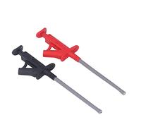 Crochet de test flexible avec prise banane 4 mm | CAT III 1 000 V et CAT IV 600 V pour multimètres/tests de circuits | Construction en laiton pour une connexion stable | Modèle