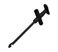 Crochet de test isolé sans fil, 1 pièce, compatible avec prise banane de 4 mm, test de circuit non destructif, certifié CAT III 1000 V/10 A, pour techniciens électriques et diagnostic automobile (noir