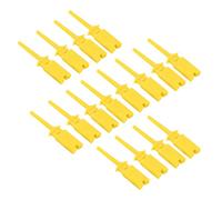 Crochet de test plat 20pcs Clips de test chargé à ressort en cuivre pur élastique pour les outils électriques multimètres de l'alimentation de circuit précis (Jaune)