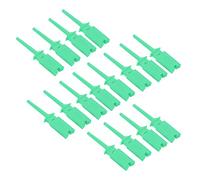 Crochet de test plat 20pcs Clips de test chargé à ressort en cuivre pur élastique pour les outils électriques multimètres de l'alimentation de circuit précis (Vert)