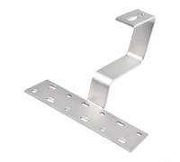 Crochet de toit en acier inoxydable pour montage de panneaux solaires PV sur toits en tuile Fonctionne avec des rails de montage en aluminium et profilés