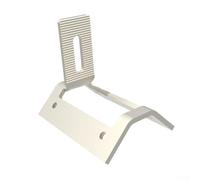 Crochet de toit en acier inoxydable pour rail de couleur sur feuille trapézoïdale pour panneau solaire 100 x 72 x 89 mm compatible avec montage argenté (1 pièce)