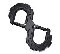 Crochet de treuil - Manille de remorquage en forme de S - Embout de fixation de 3/8" - Construction de support robuste - Attelage de remorque portable - Sécurité évaluée - Travaux de