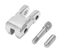 Crochet de treuil RC, Crochet de remorquage en métal, Accessoire de Remplacement Durable pour Voiture RC 1/10 SCX10 Traxxas, matériau en Fer 18x10x8mm (Argent)