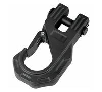 Crochet De Treuil Robuste Avec Languette Et Crochet De Remorque Force De Rupture 20 T Cache-œillets remorquage voiture(Noir)