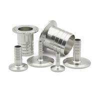 Crochet de tuyau en acier inoxydable 316L, diamètre extérieur 8, 10, 12-51 mm, adaptateur de joint à trois clips, collier de raccord de tuyau, diamètre extérieur 50,5, 64 mm(25mm x Ferrule 50.5)