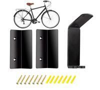 Crochet de vélo pour le mur - Crochet de montage mural pour deux roues - Organiseur antidérapant pour vélos - Pour garage, intérieur, jardin, appartement, atelier, extérieur, abri de jardin