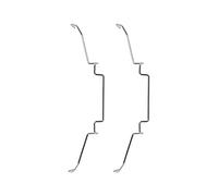 Crochet de ventilateur de radiateur de processeur - Boucle élastique en acier inoxydable - Lot de 2 clips pour ventilateur de processeur