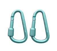 Crochet de verrouillage pour camping, pêche, randonnée, voyage, en alliage d'aluminium, multicolore, boucle d'escalade, porte-clés