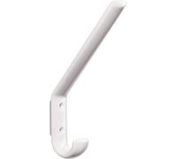 Crochet de vestiaire 477.90.070 simple A.108mm PA 99 blanc pur H.163mm HEWI
