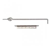 Crochet de volet à crémaillère en inox 316 L - Longeur 400 mm TORBEL