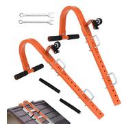 Crochet d'échelle de toit, stabilisateur de toit d'échelle,Outil de peinture murale sans glissement | Extension des crochets de fixation du stabilisateur de l'échelle pour le toit avec roue pour l'ent