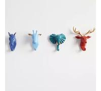 Crochet DéCoratif Pour Animaux Avec 4 Crochets Pour Accrocher Manteaux, Chapeaux, CléS Portefeuilles Pour Couloir Porte D'EntréE Zone Crochet Mural DéCoratif (Couleur)