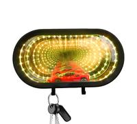 Crochet décoratif rechargeable avec LED pour clés de garage | Porte-clés pour la porte principale pour mur de maison, bureau, entrée garage